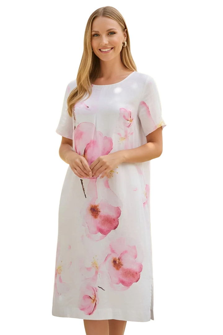 DOLCEZZA DRESS LINEN DRESS - 26686