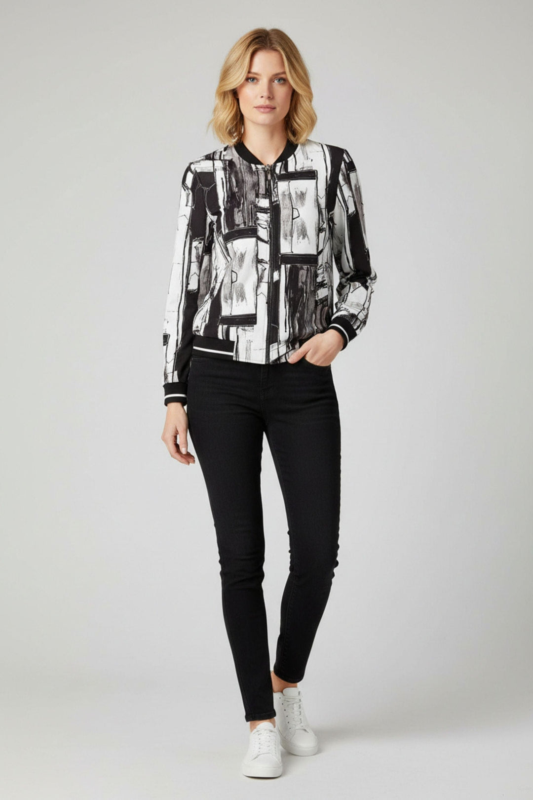 DOLCEZZA JACKET KNIT ZIPTHRU JACKET - 75635