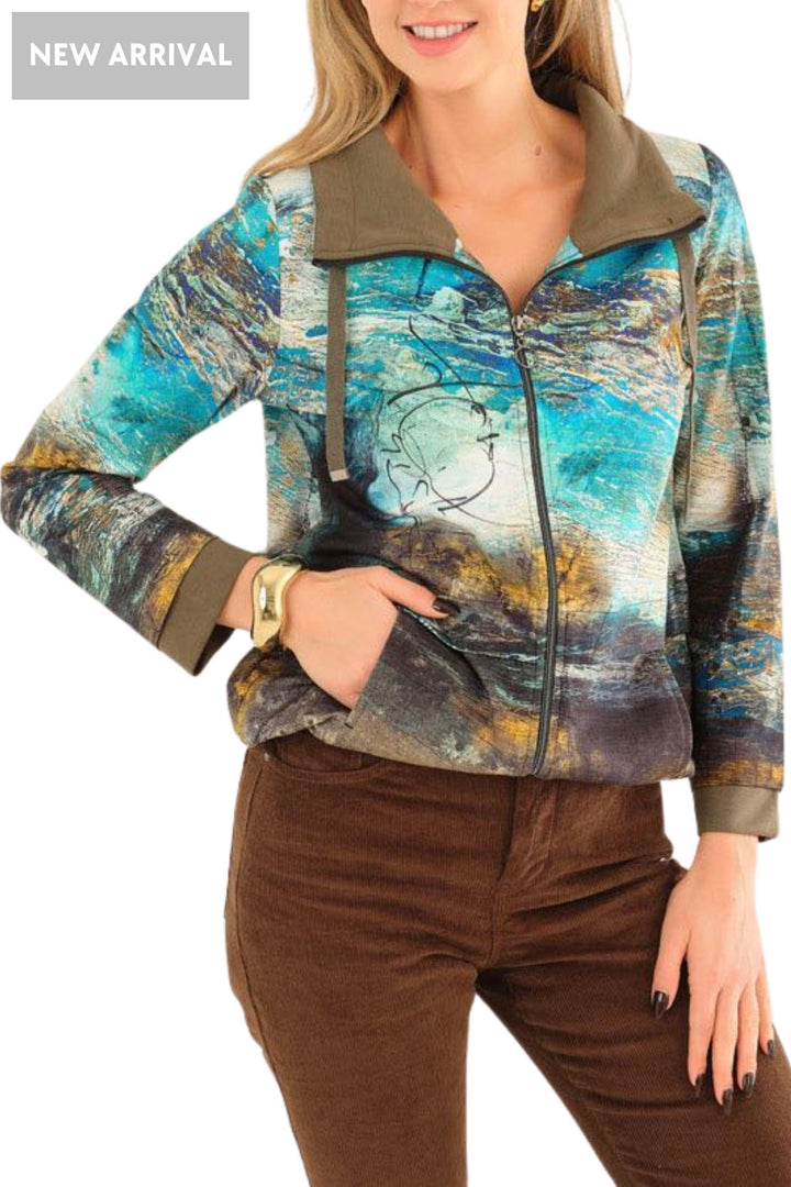 DOLCEZZA JACKET ZIP KNIT JACKET - 75605
