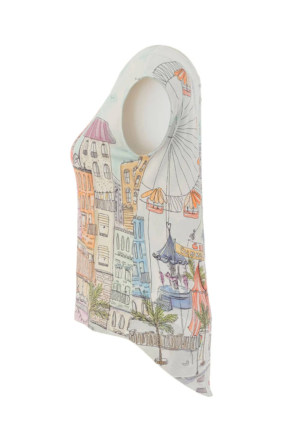 DOLCEZZA TOP CITY PRINT TOP - 26761