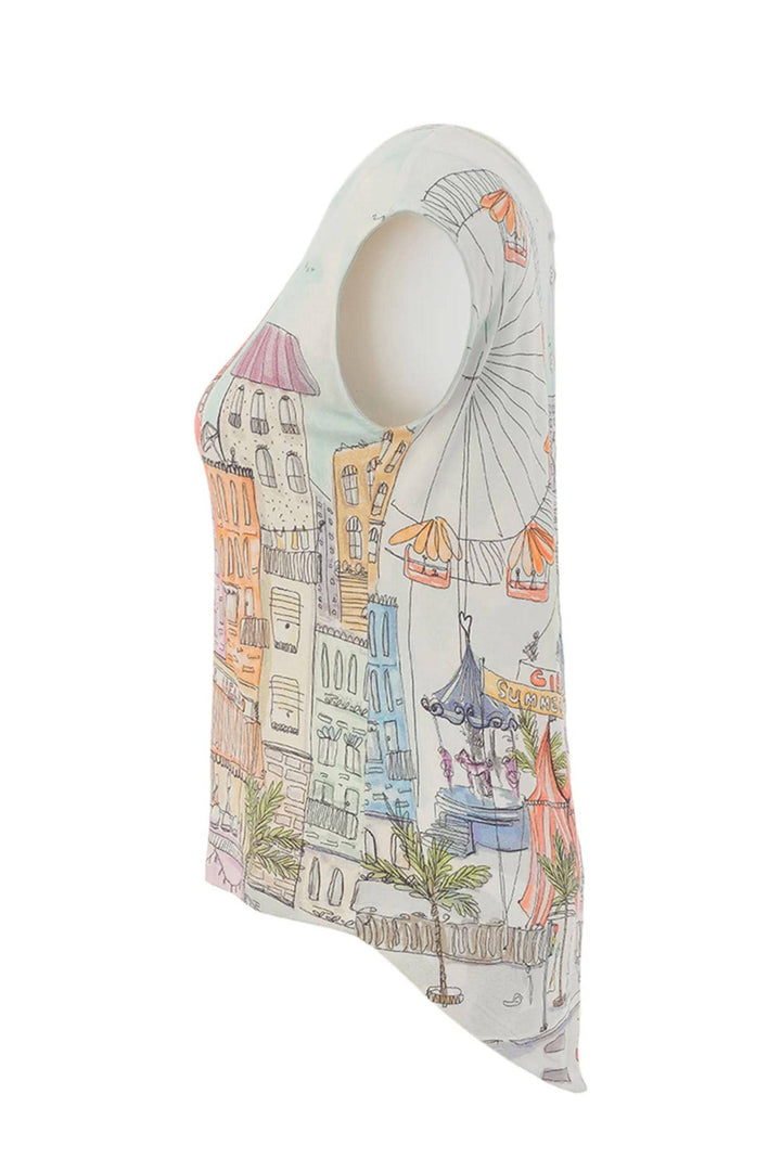 DOLCEZZA TOP CITY PRINT TOP - 26761