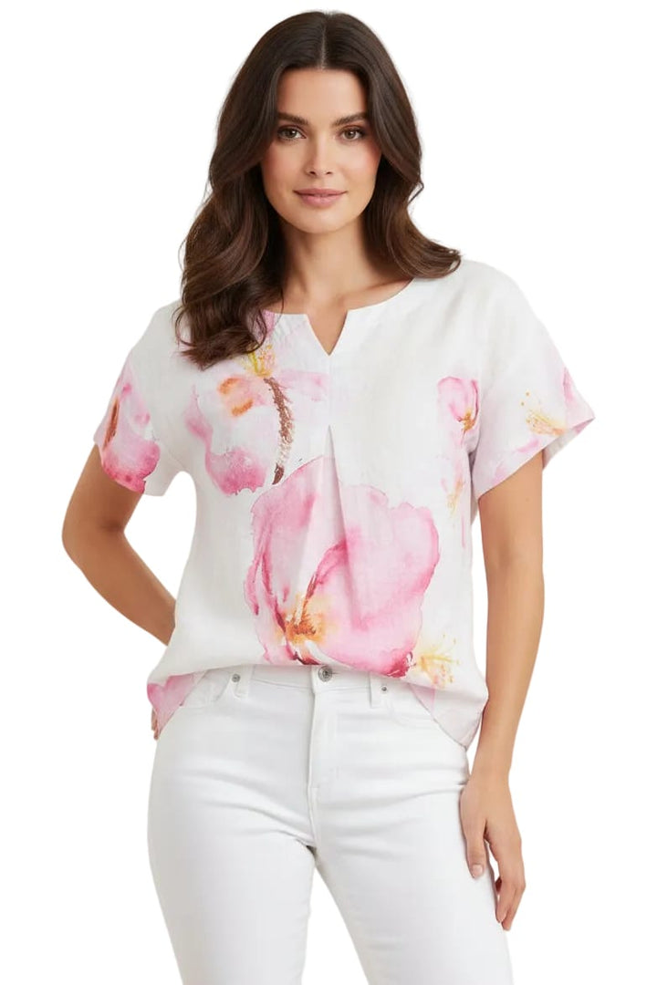 DOLCEZZA TOP LINEN TOP - 26680