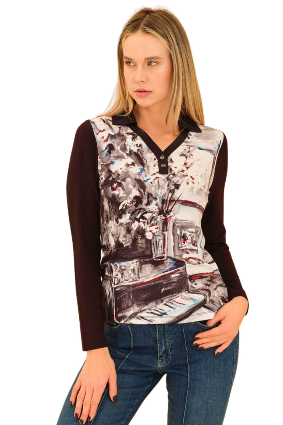 DOLCEZZA TOP WOVEN PULLOVER - 75691