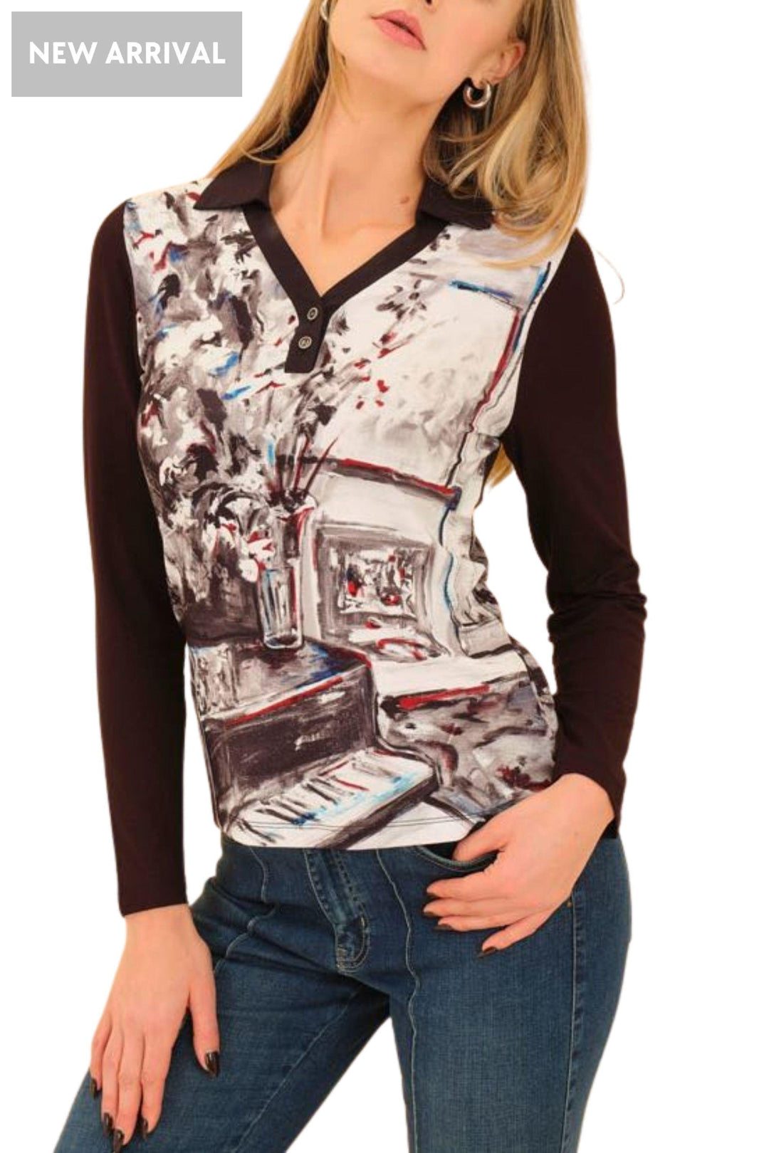 DOLCEZZA TOP WOVEN PULLOVER - 75691