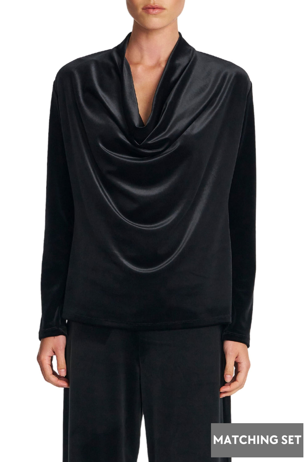 DRAPE TOP - F3108971 8 / BLACK TOP