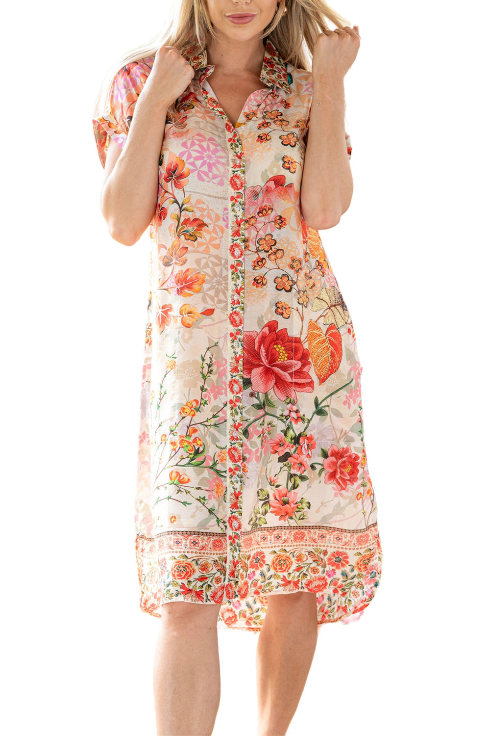 DRESDEN DRESS - LDR-1807 XS / ROUGE DRESS