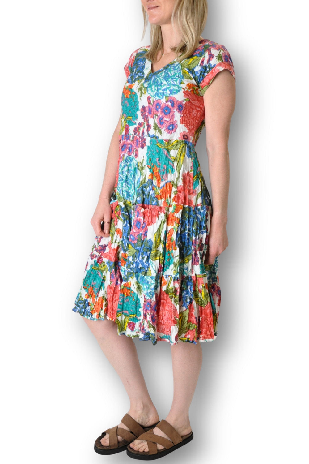 DRESS ADDICT DRESS CAP SLV MIDI DRESS - JALAN-5AK