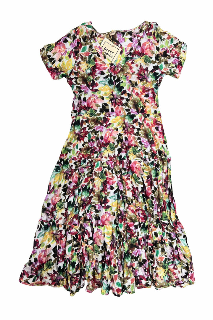 DRESS ADDICT DRESS JAZI V NECK MIDI DRESS - JAZI-A