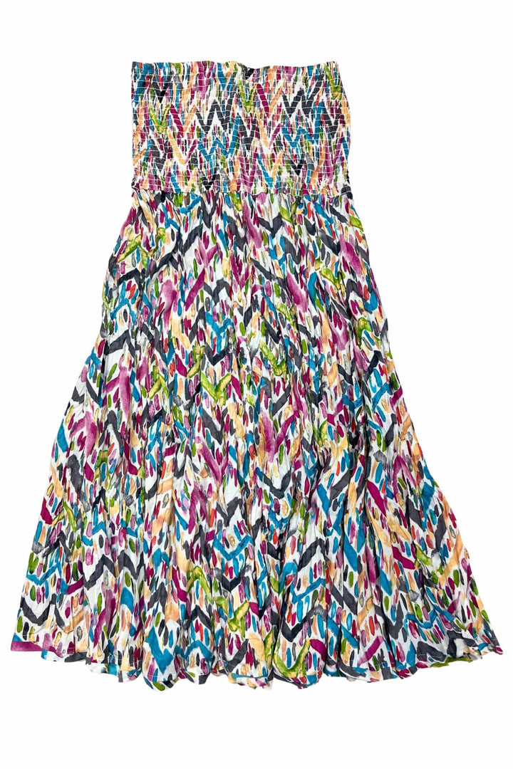 DRESS ADDICT SKIRT JAJA SHIRRED WAIST MAXI SKIRT - JAJA-A