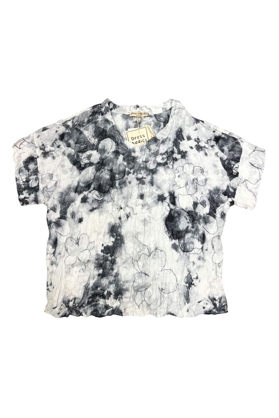 DRESS ADDICT TOP JAM ROLLED SLEEVE TEE - JAM-A