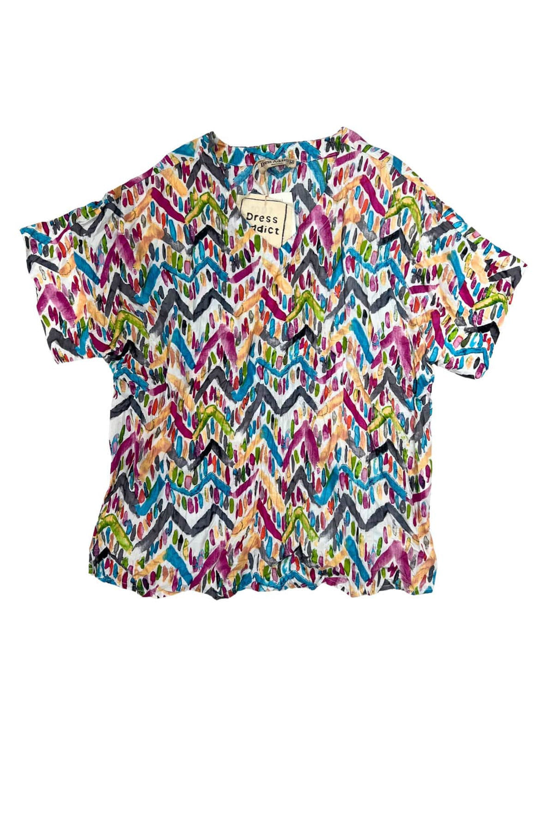 DRESS ADDICT TOP JAM ROLLED SLEEVE TEE - JAM-A