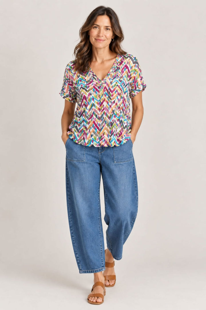 DRESS ADDICT TOP JAM ROLLED SLEEVE TEE - JAM-A
