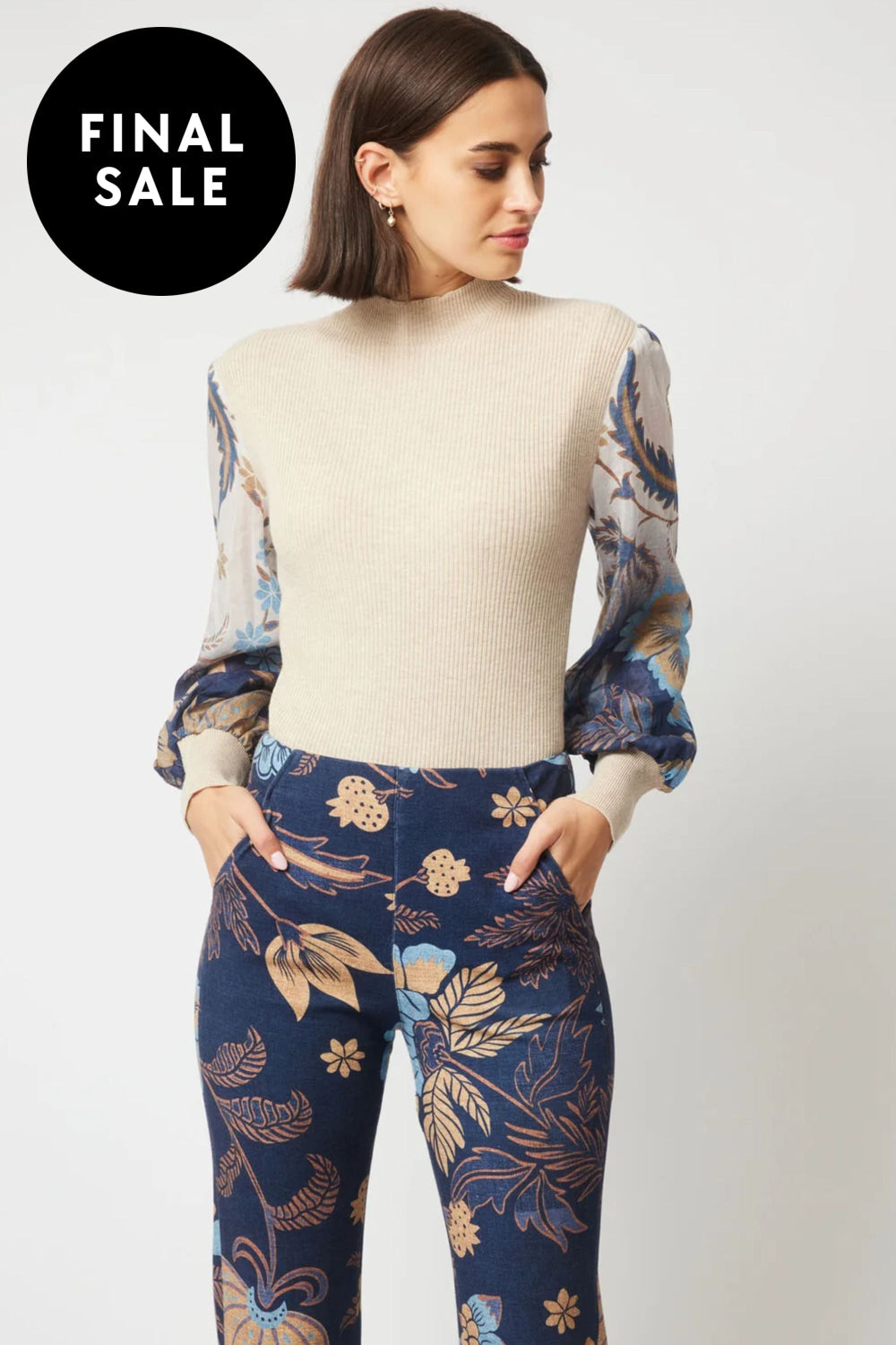 DYNASTY HI NECK KNIT - OW11710 JUMPER