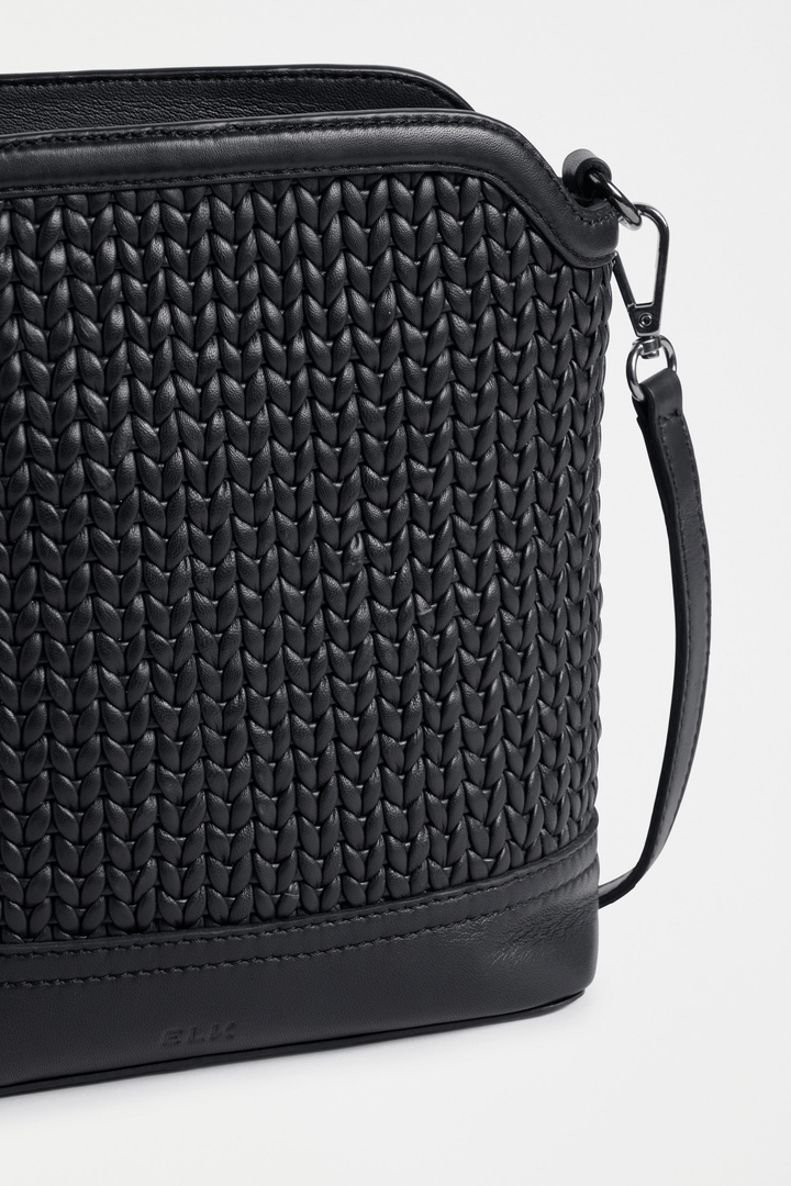 ELK BAG BLACK LEDDE CROSSBODY - L0259