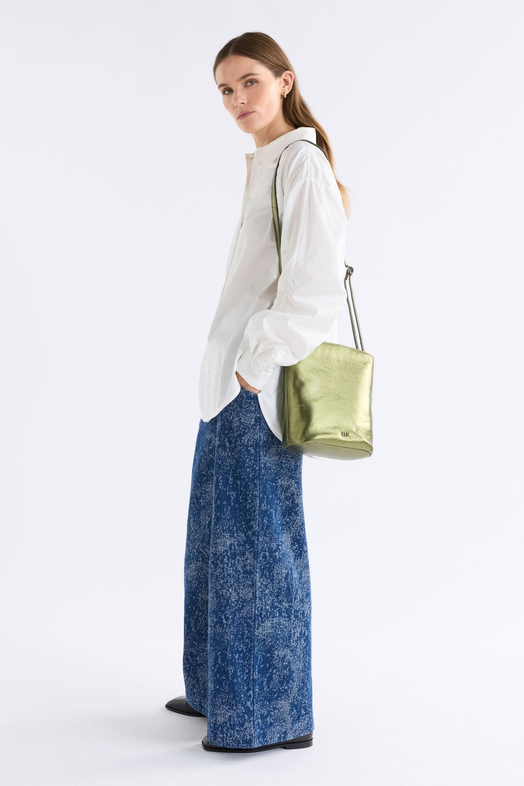 ELK BAG OLIVE BOLENN CROSSBODY - L0251