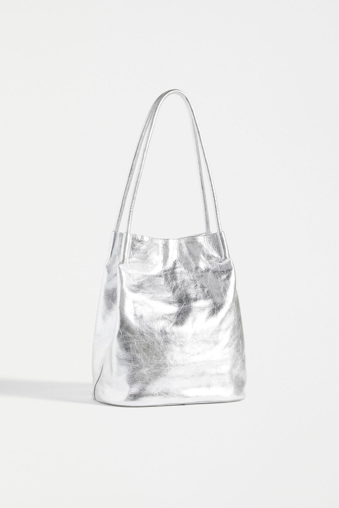 ELK BAG SILVER ORSA METALLIC HANDBAG - L0239