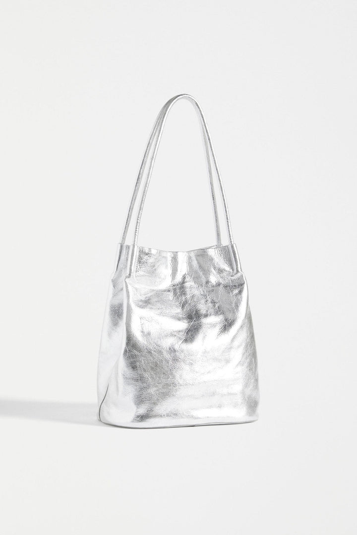 ELK BAG SILVER ORSA METALLIC HANDBAG - L0239