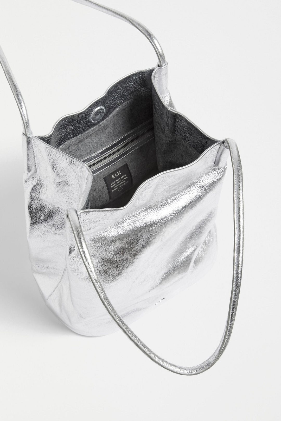 ELK BAG SILVER ORSA METALLIC HANDBAG - L0239