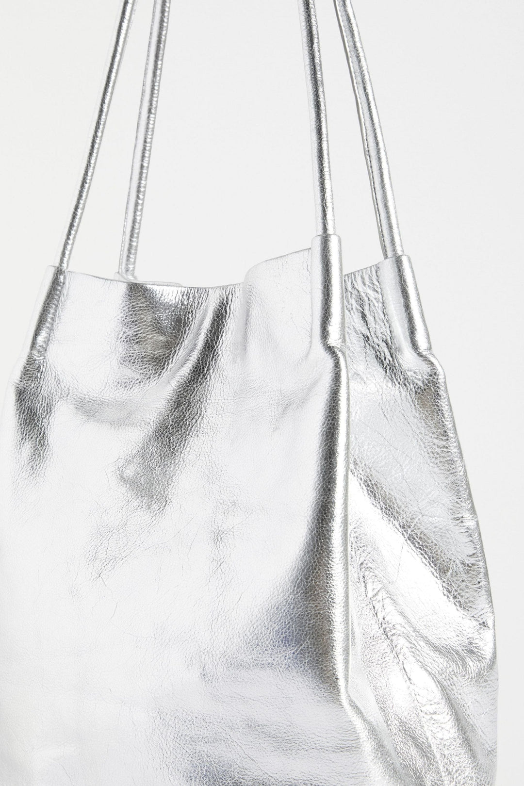 ELK BAG SILVER ORSA METALLIC HANDBAG - L0239