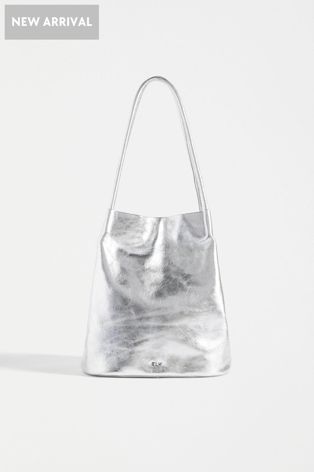 ELK BAG SILVER ORSA METALLIC HANDBAG - L0239