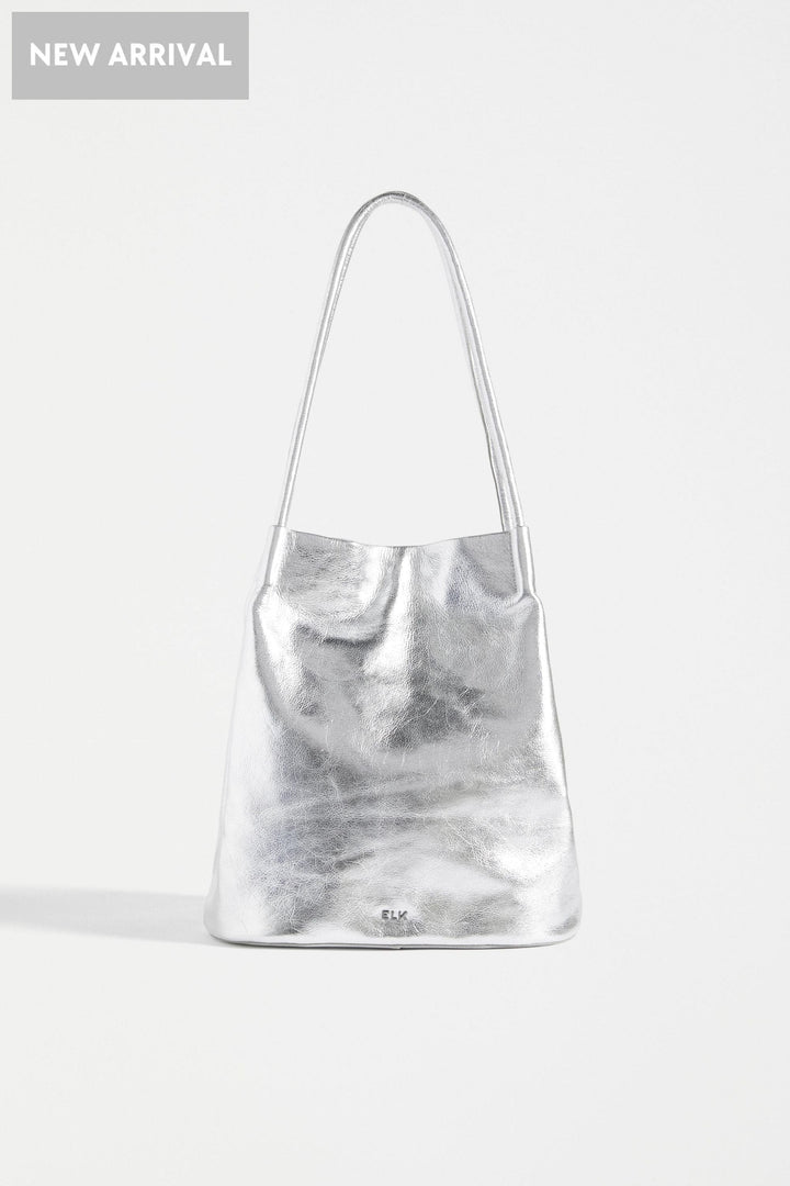 ELK BAG SILVER ORSA METALLIC HANDBAG - L0239