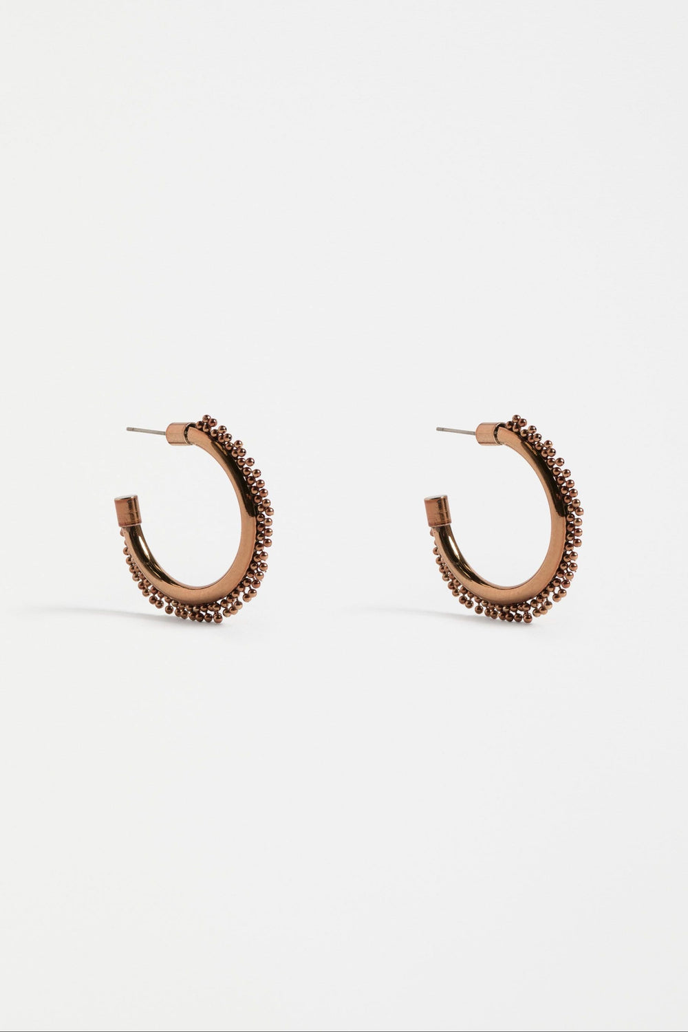 ELK JEWELLERY BRONZE SATTA HOOP EARRING - E0573