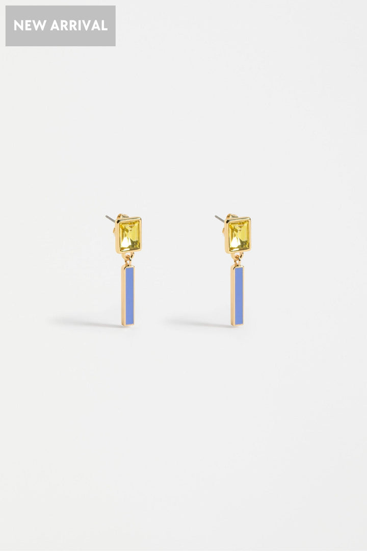 ELK JEWELLERY CHARTREUSE IVAL SHORT DROP EARRING - E0546