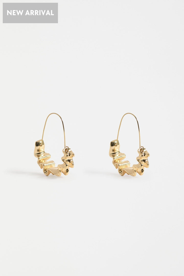 ELK JEWELLERY GOLD ANDEL HOOP EARRING - E0534