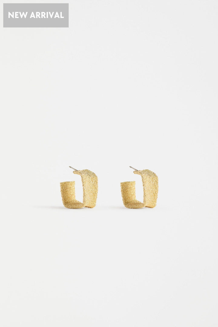 ELK JEWELLERY GOLD DETTA HOOP EARRING - E0563