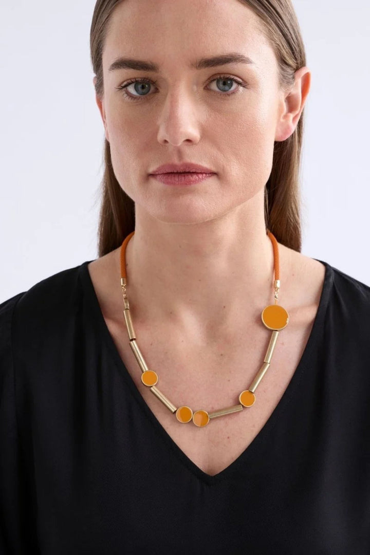 ELK JEWELLERY ORANGE MALJ NECKLACE - N0282