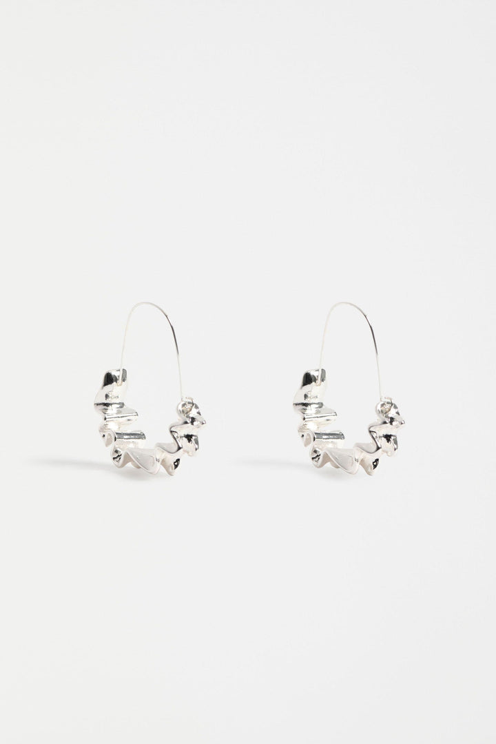 ELK JEWELLERY SILVER ANDEL HOOP EARRING - E0534