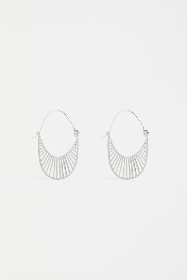 ELK JEWELLERY SILVER SOLSKEN SMALL HOOP EARRING - E0417