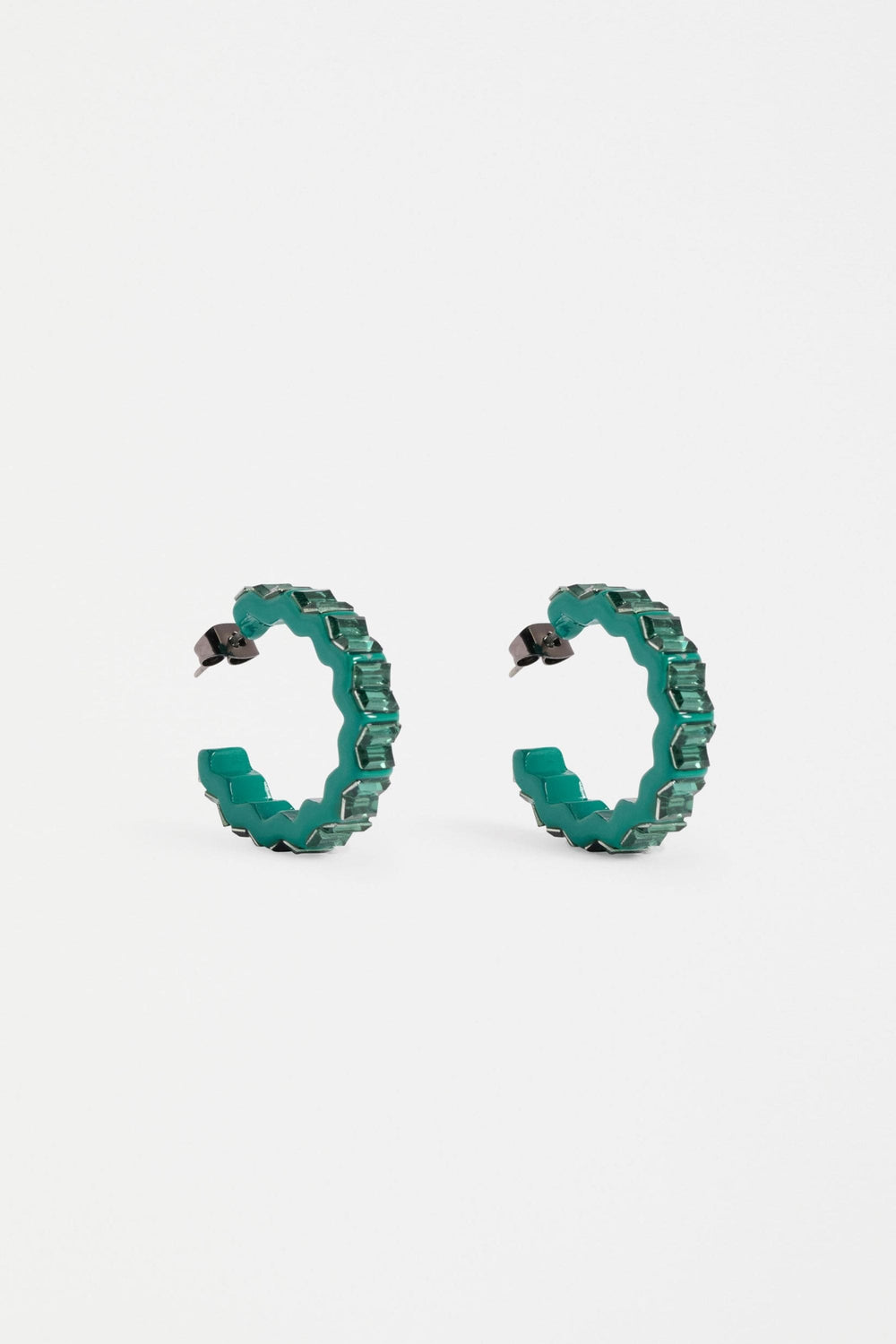 ELK JEWELLERY TEAL JOLLE HOOP EARRING - E0602