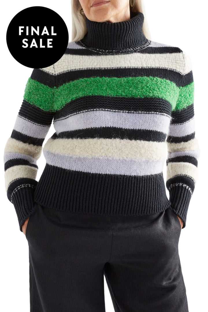 ELK JUMPER S/M / MULTI-STRIPE OLLI SWEATER - K0101