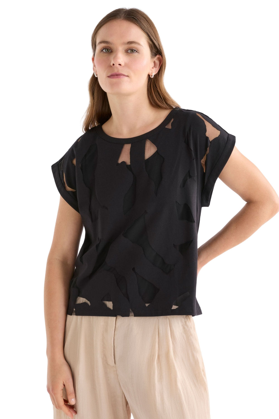ELK TOP BLACK / 8 VARR BURNOUT TOP - A1645