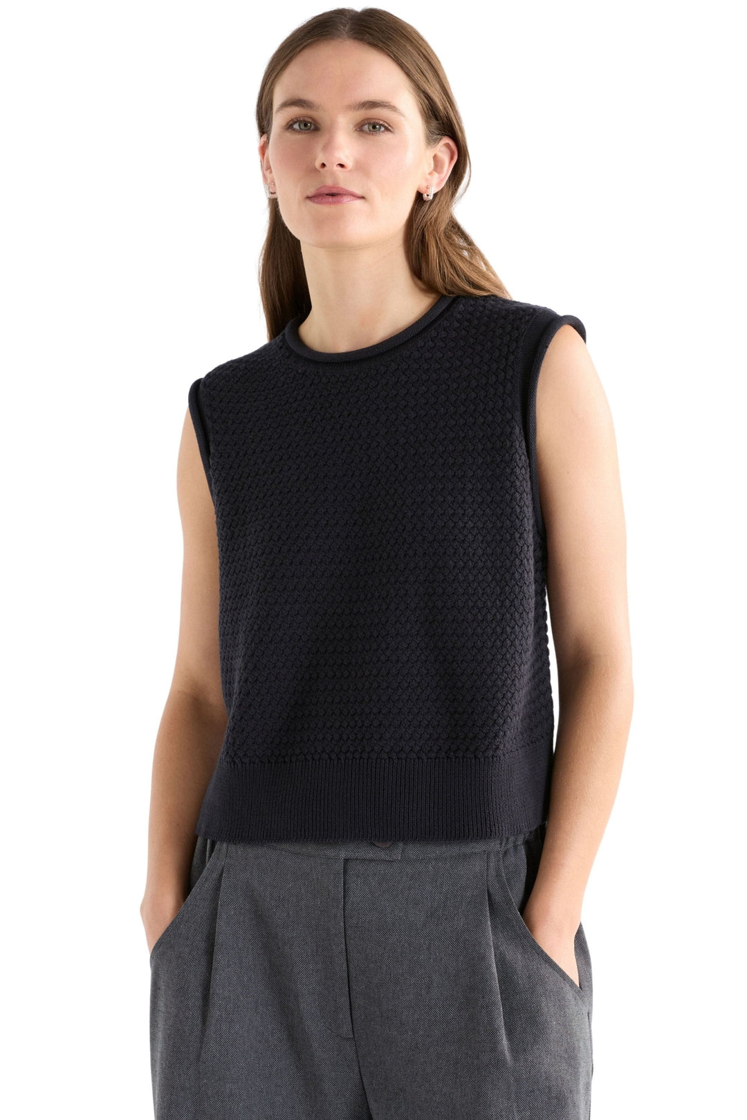 ELK VEST BLACK / XS/S NAYA KNIT VEST - K0217