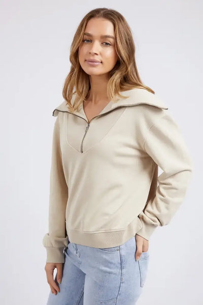 ELLIDY ZIP CREW - 55X0193 TRACK TOP