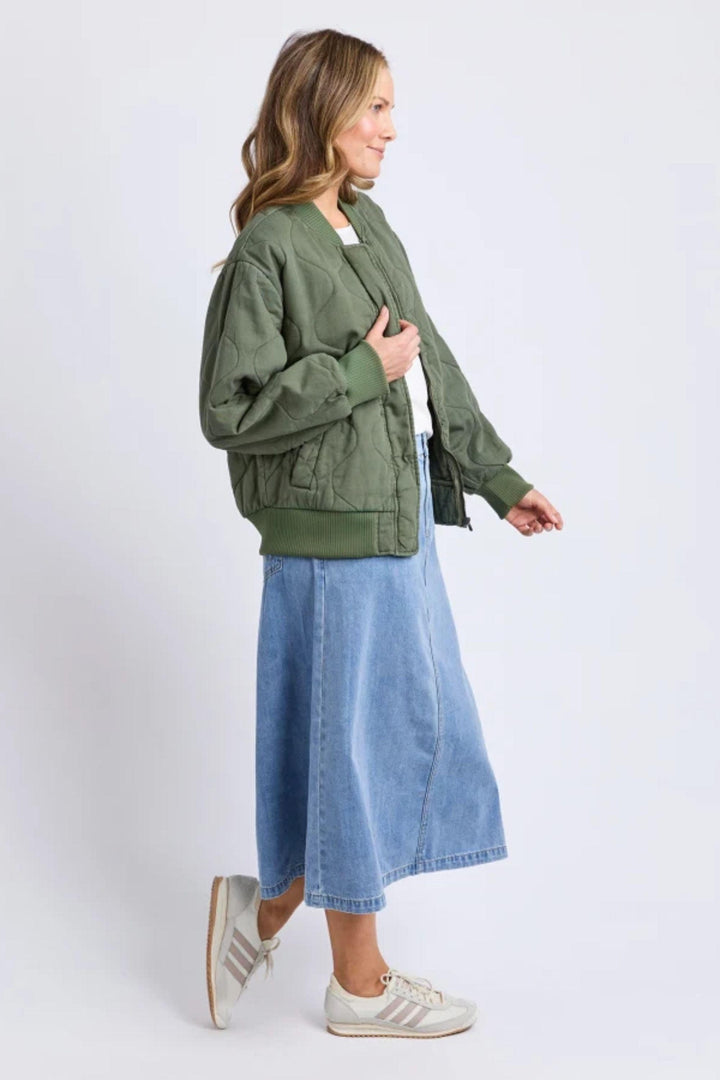 ELM JACKET JEAN BOMBER JACKET - 8177047