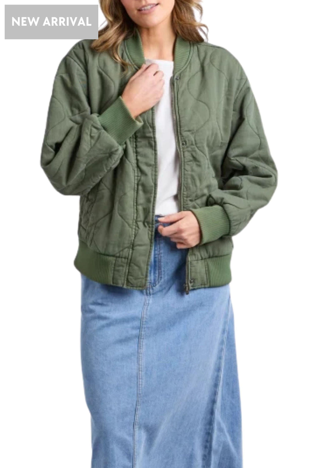 ELM JACKET JEAN BOMBER JACKET - 8177047