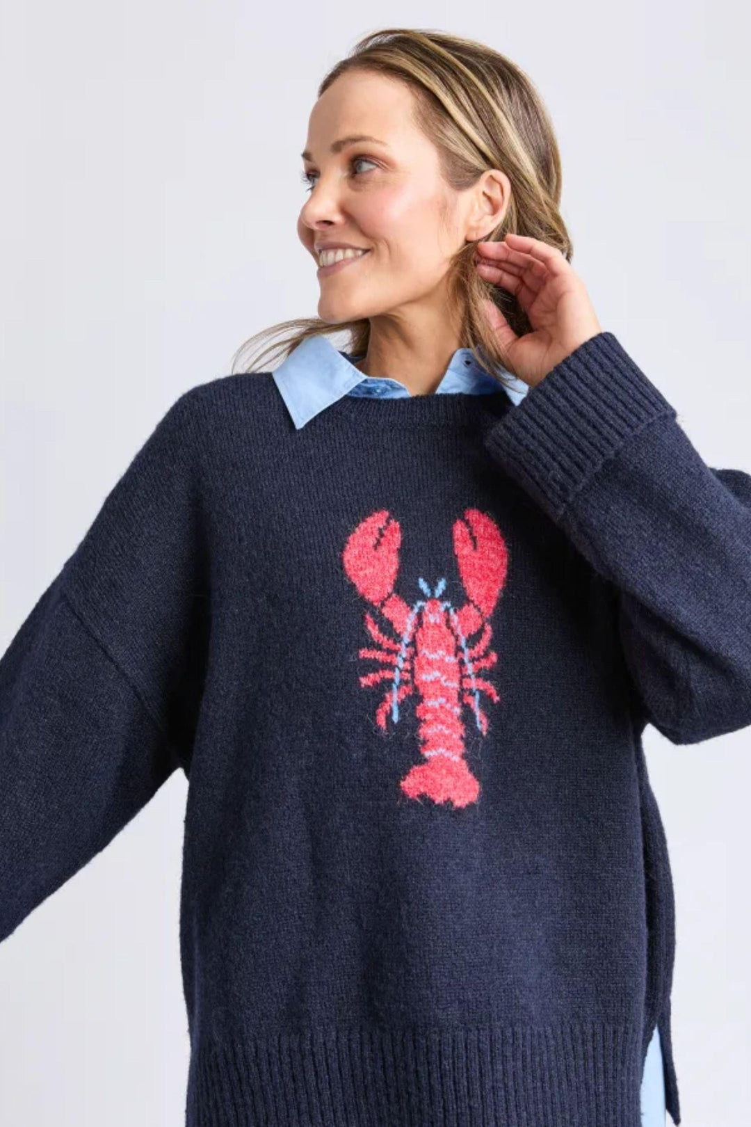 ELM JUMPER LOBSTER INTARSIA KNIT - 8177032