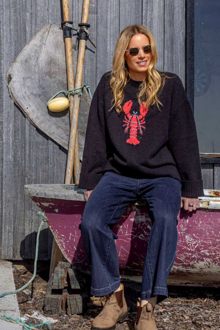 ELM JUMPER LOBSTER INTARSIA KNIT - 8177032