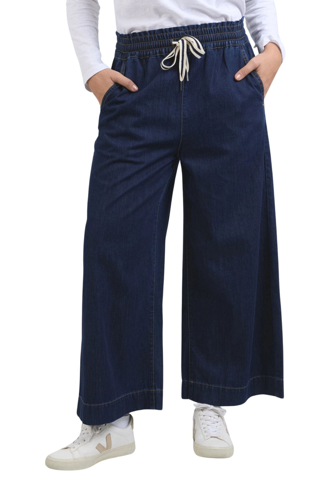 ELM PANTS 8 / SAPPHIRE GRETA WIDE LEG PANT - 81D1266