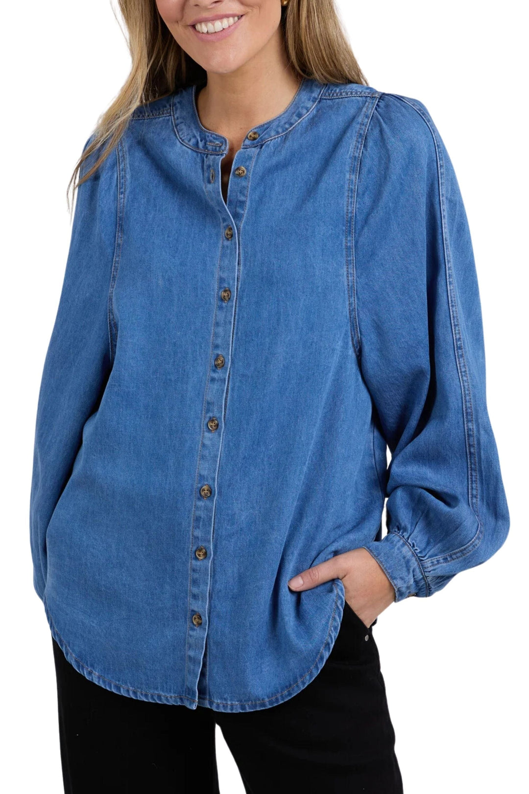 ELM SHIRT BROOKE DENIM SHIRT - 81D1386
