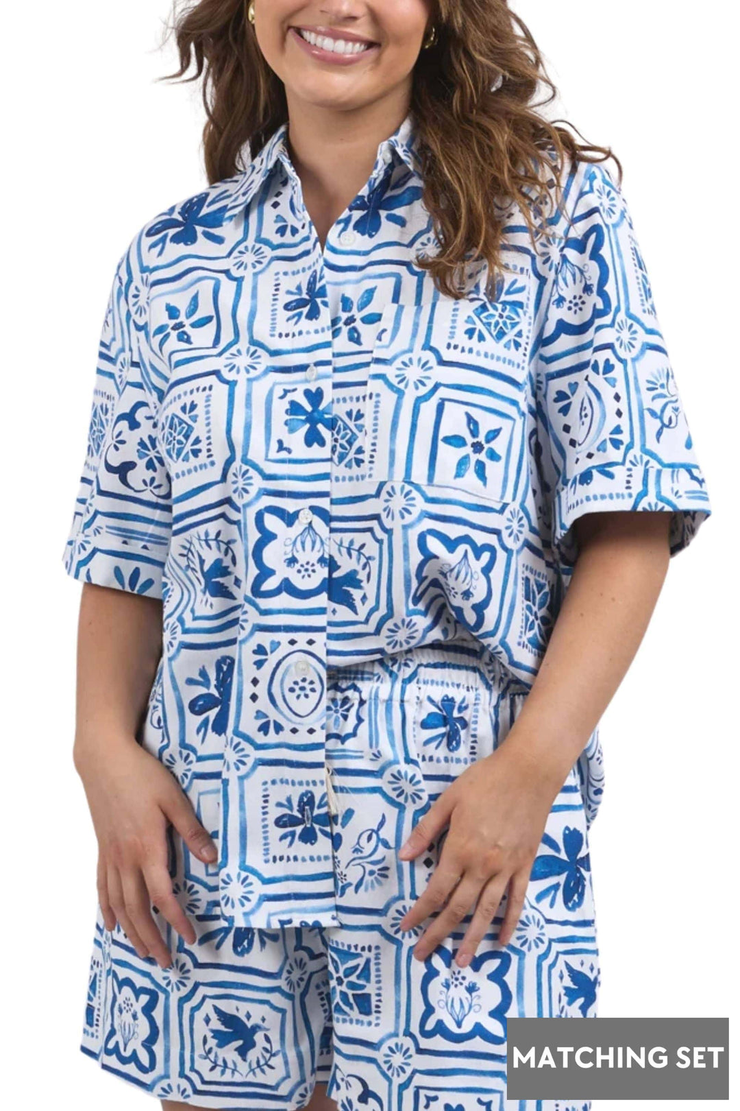 ELM SHIRT DOLCE TILE SHIRT - 8168012