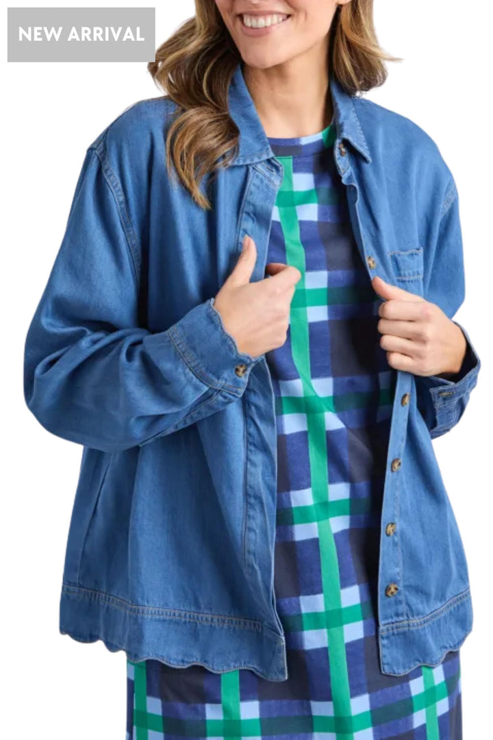 ELM SHIRT SCALLOP EDGE SHIRT - 81D1607