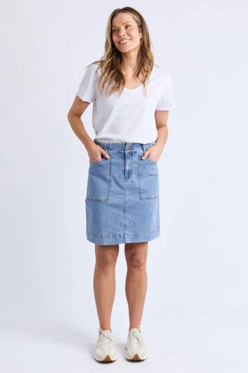 ELM SKIRT ATLAS DENIM SKIRT - 81D1211