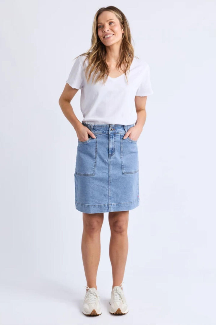 ELM SKIRT ATLAS DENIM SKIRT - 81D1211