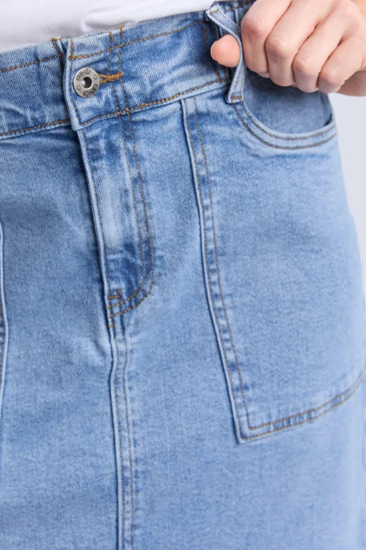 ELM SKIRT ATLAS DENIM SKIRT - 81D1211