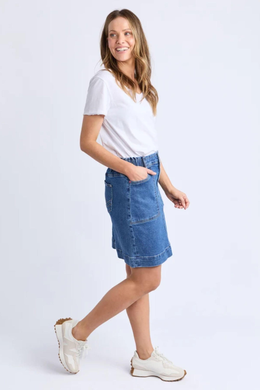 ELM SKIRT ATLAS DENIM SKIRT - 81D1212