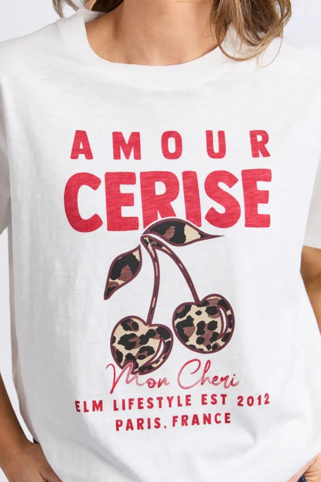 ELM T-SHIRT AMORE CERISE TEE - 8177051